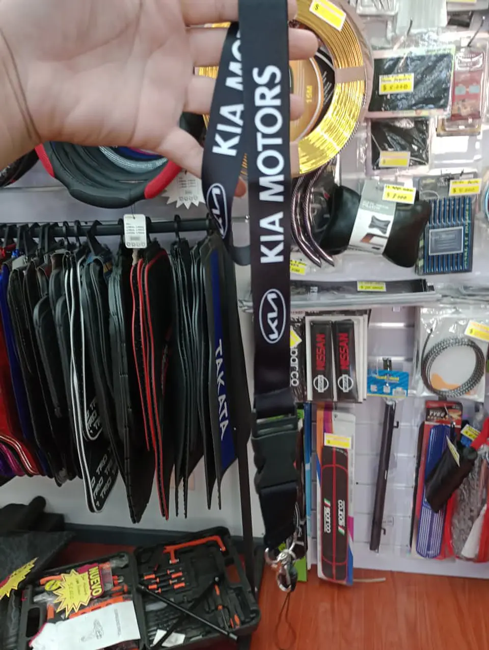 Relámpago llavero tuning lanyard kia (negro) 7