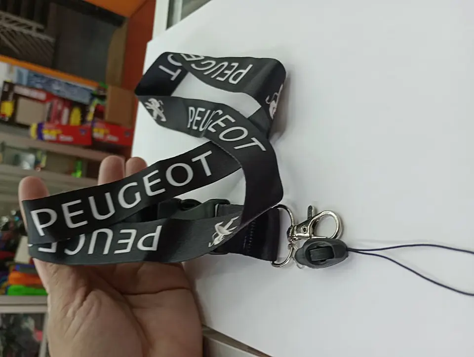 Relámpago llavero tuning lanyard peugeot (negro) 4