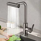 Llave Lavaplatos 4 Modos 360° Acero Inox Gris Bronce con 2 mangueras - Miniatura 6