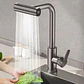 Llave Lavaplatos 4 Modos 360° Acero Inox Gris Bronce con 2 mangueras - Miniatura 7