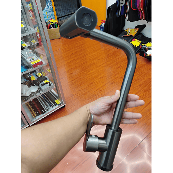 💥Oferta Especial💥 Llave Lavaplatos 4 Modos 360° Acero Inox Gris Bronce con 2 mangueras 14