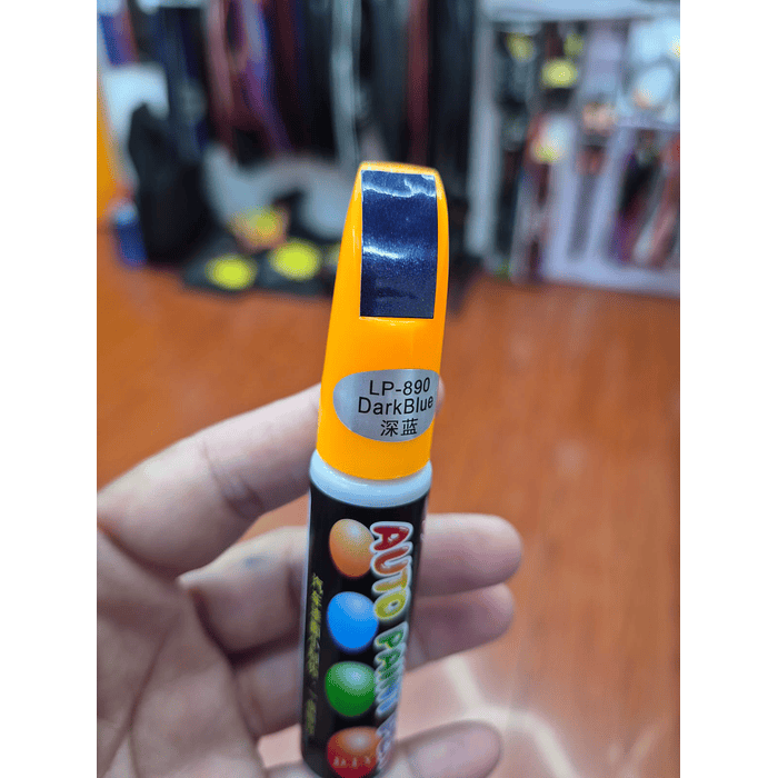  Lápiz de pintura para relleno de autos accesorio para reparar arañazos y rayones leves, resistente al agua, color Azul Oscuro dark blue 1