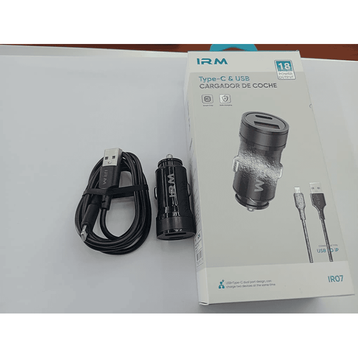 💥Oferta liquidacion💥 Cargador de auto tipo C USB con cable lightning 18w 12v 24v. 2