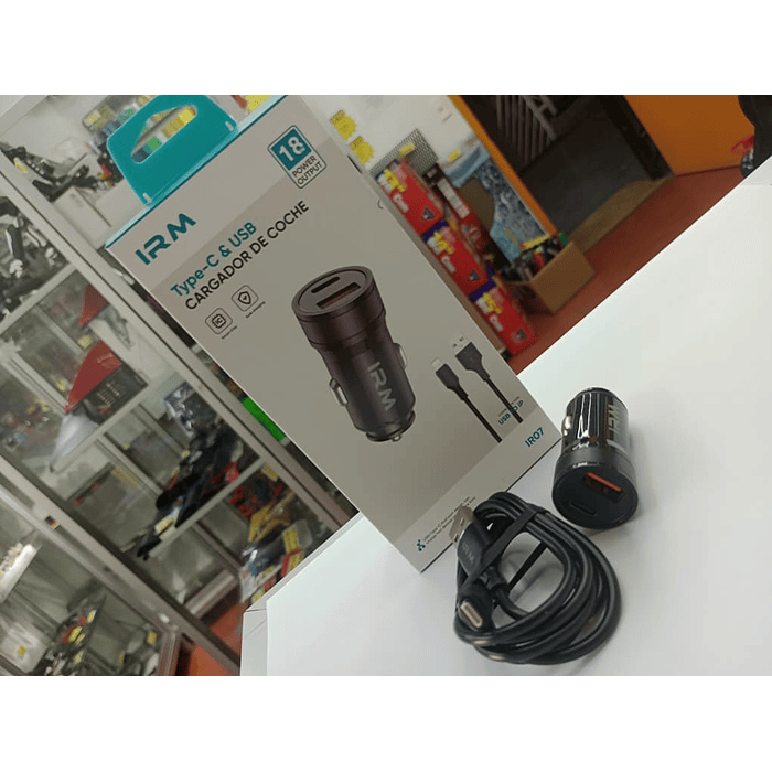 💥Oferta liquidacion💥 Cargador de auto tipo C USB con cable lightning 18w 12v 24v. 4