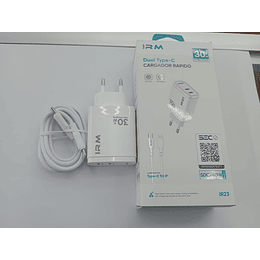 💥Oferta liquidacion💥 Cargador de celular dual tipo C con cable lightning 30w 