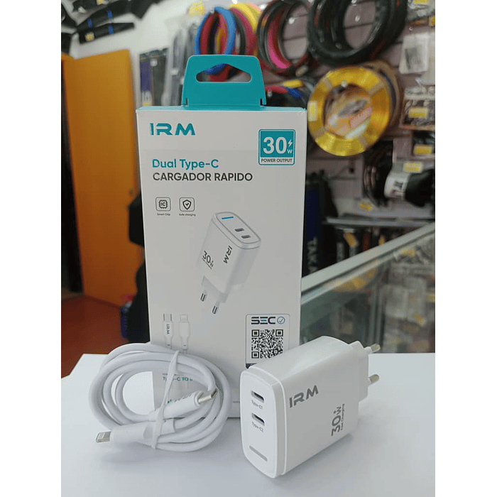 💥Oferta liquidacion💥 Cargador de celular dual tipo C con cable lightning 30w  2
