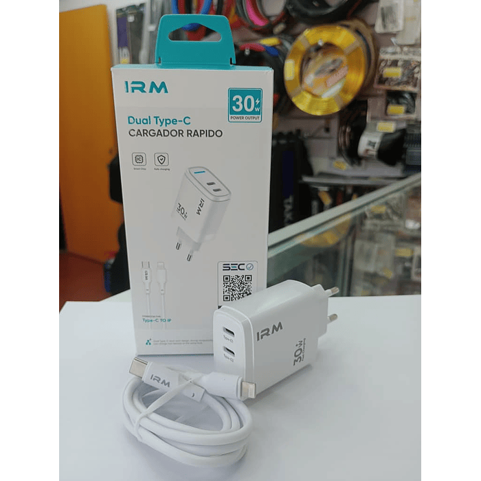 💥Oferta liquidacion💥 Cargador de celular dual tipo C con cable lightning 30w  3