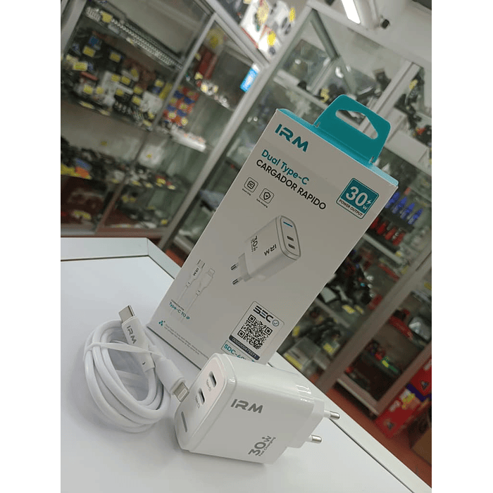 💥Oferta liquidacion💥 Cargador de celular dual tipo C con cable lightning 30w  5