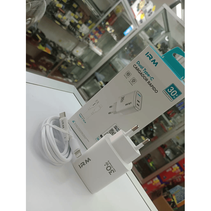 💥Oferta liquidacion💥 Cargador de celular dual tipo C con cable lightning 30w  7