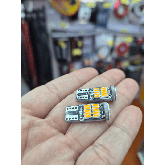 💥*Oferta liquidacion*💥  X2 unidades de Ampolletas led T10 W5W antierror canbus  1