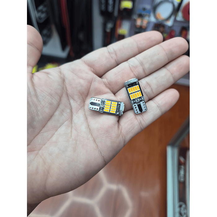 💥*Oferta liquidacion*💥  X2 unidades de Ampolletas led T10 W5W antierror canbus  14