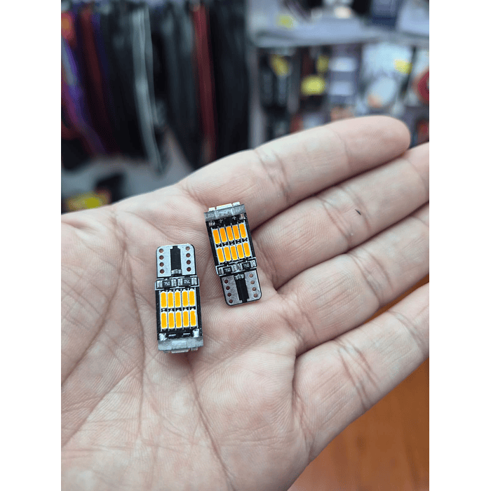💥*Oferta liquidacion*💥  X2 unidades de Ampolletas led T10 W5W antierror canbus  16