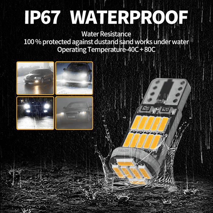 💥*Oferta liquidacion*💥  X10 unidades de Ampolletas led T10 W5W antierror canbus. 5