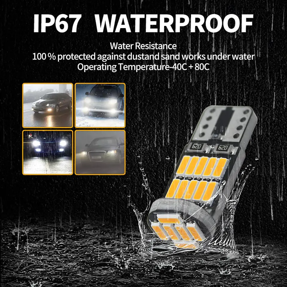 X10 unidades de Ampolletas led T10 W5W antierror canbus 5