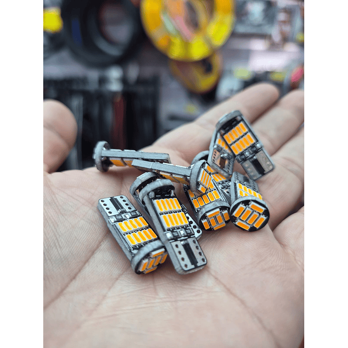 💥*Oferta liquidacion*💥  X10 unidades de Ampolletas led T10 W5W antierror canbus. 14
