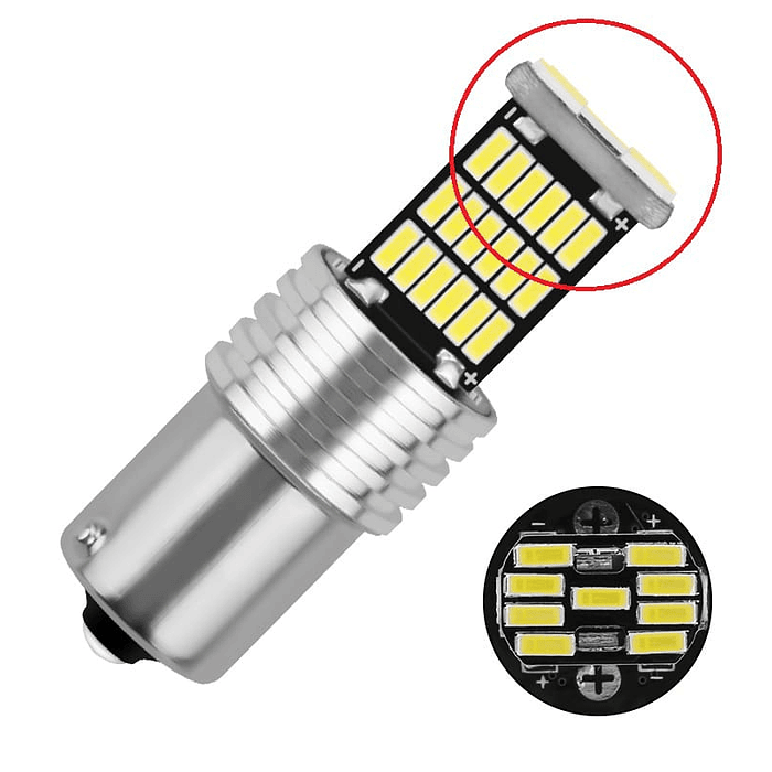 💥Oferta Liquidación💥 X10 ampolletas Led para reversa de autos 1 contacto 12v 1020 lumenes color Blanco Frio 3