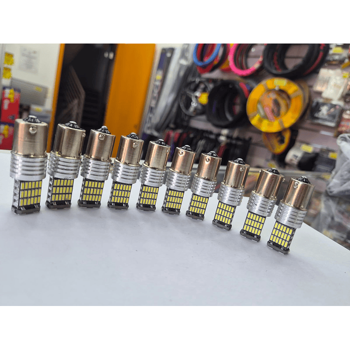 💥Oferta Liquidación💥 X10 ampolletas Led para reversa de autos 1 contacto 12v 1020 lumenes color Blanco Frio 6