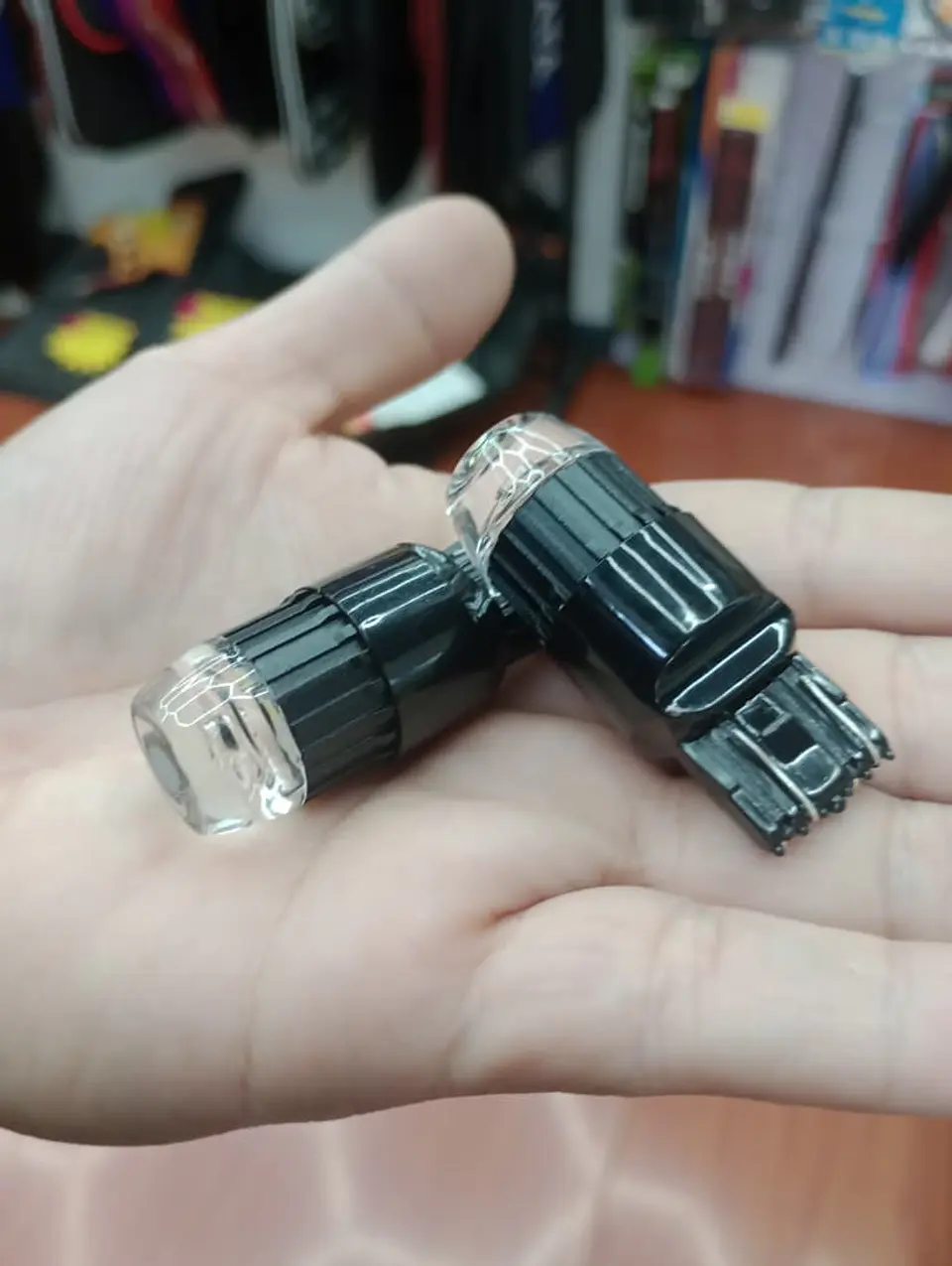 Par Ampolletas Led T20 doble cotacto 6w W21W WY21W Canbus 12v 48v 7