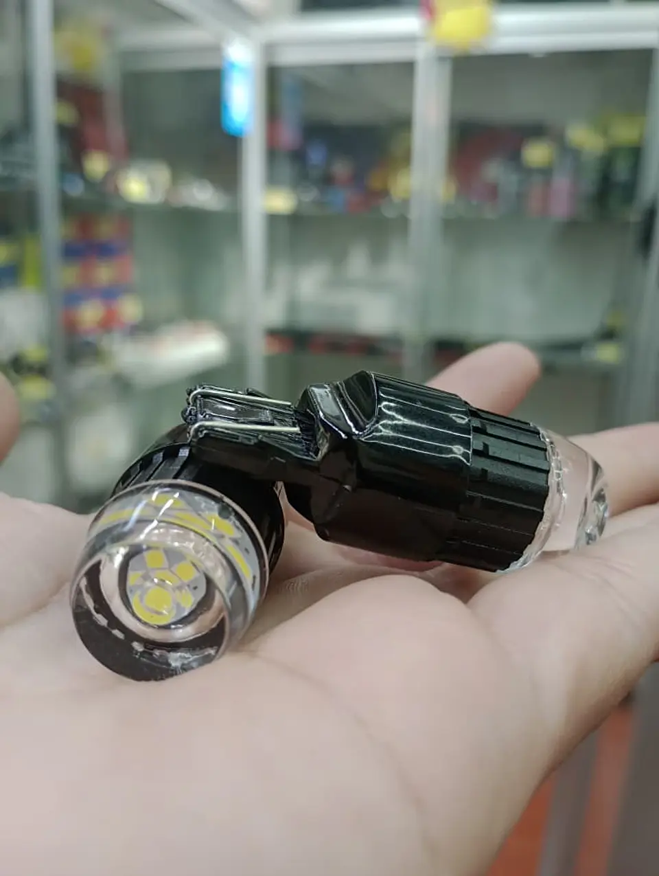 Par Ampolletas Led T20 doble cotacto 6w W21W WY21W Canbus 12v 48v 9