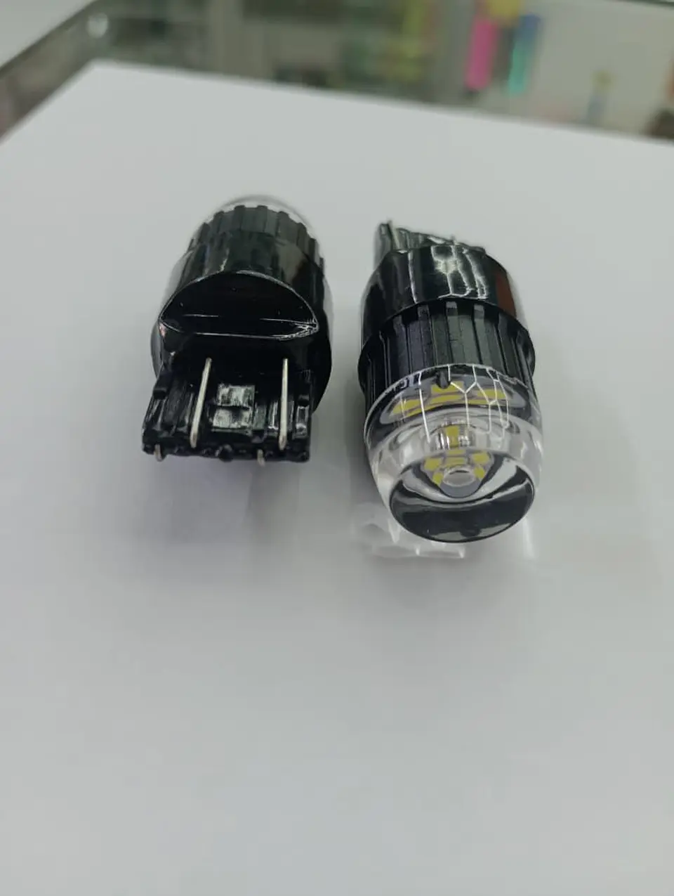 Par Ampolletas Led T20 doble cotacto 6w W21W WY21W Canbus 12v 48v 10