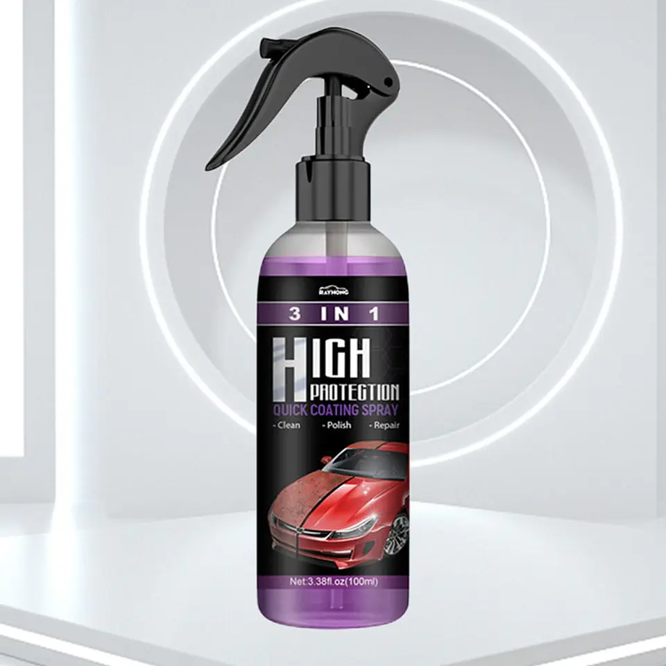 Spray Protector Cerámico 3 en 1 hidrofobico Brillo Extremo y 9