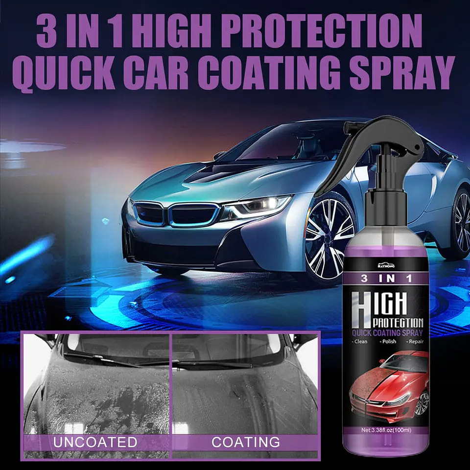Spray Protector Cerámico 3 en 1 hidrofobico Brillo Extremo y 10
