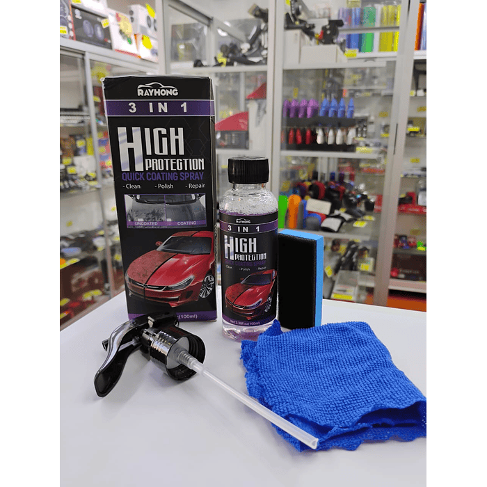 🌟OFERTA ESPECIAL🌟  Spray Protector Cerámico 3 en 1 hidrofobico Brillo Extremo y Protección  11