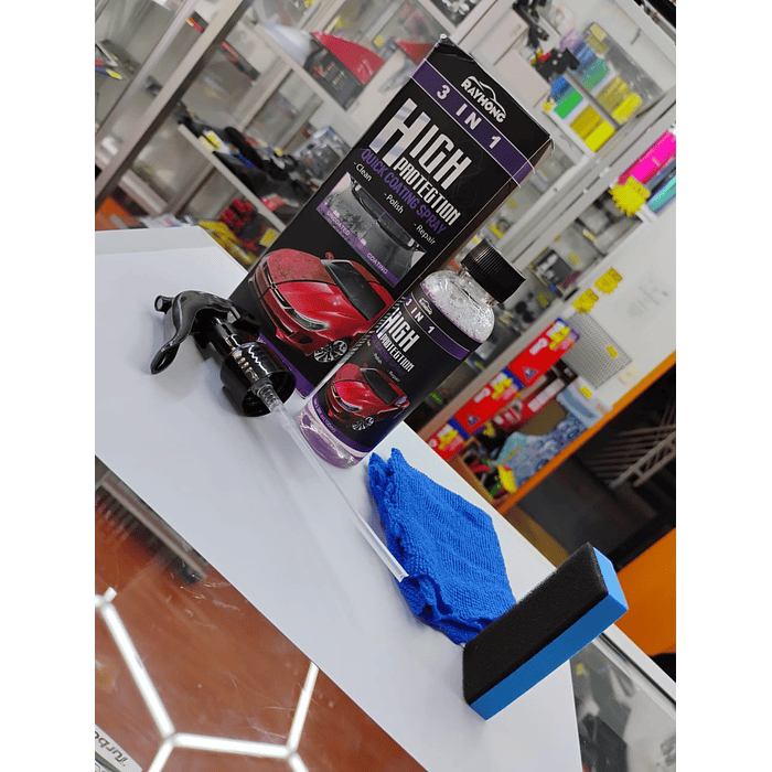 🌟OFERTA ESPECIAL🌟  Spray Protector Cerámico 3 en 1 hidrofobico Brillo Extremo y Protección  13