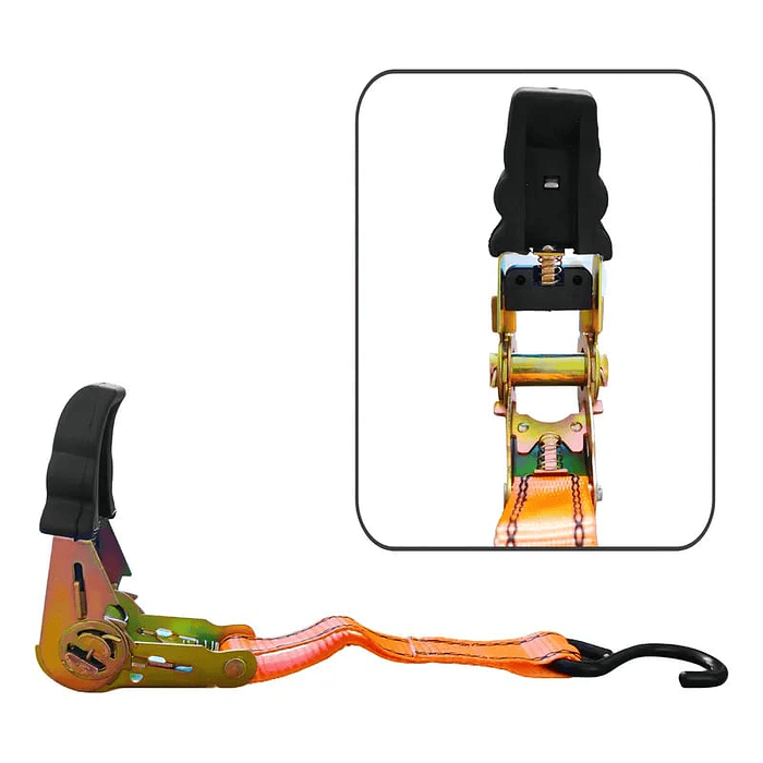 🌟Oferta especial🌟 X2 Eslingas De Amarre Con Ratchet 2,54cm X 457cm  2