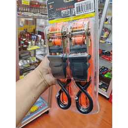 🌟Oferta especial🌟 X2 Eslingas De Amarre Con Ratchet 2,54cm X 457cm 