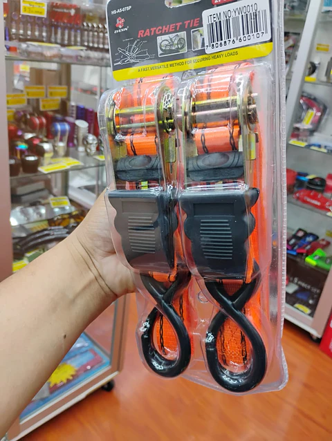 X2 Eslingas De Amarre Con Ratchet 2,54cm X 457cm