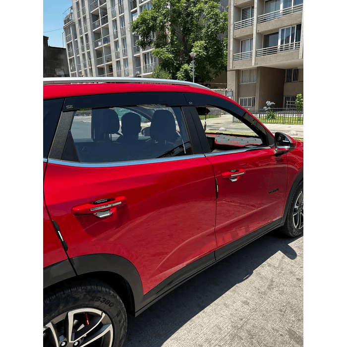 🚘✨ ¡Bota Aguas de Acrílico 2mm plano Negro Brillante a Medida para auto Chevrolet Groove 2021 a 2026 6