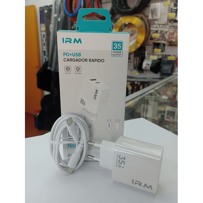 💥Oferta liquidacion💥 Cargador de auto tipo C USB con cable tipo C a C 35w 1