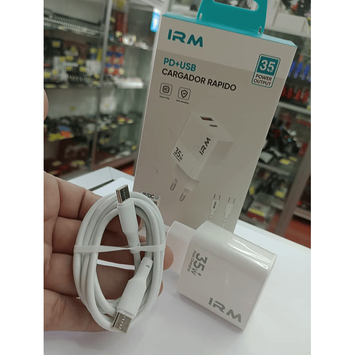 💥Oferta liquidacion💥 Cargador de auto tipo C USB con cable tipo C a C 35w 5