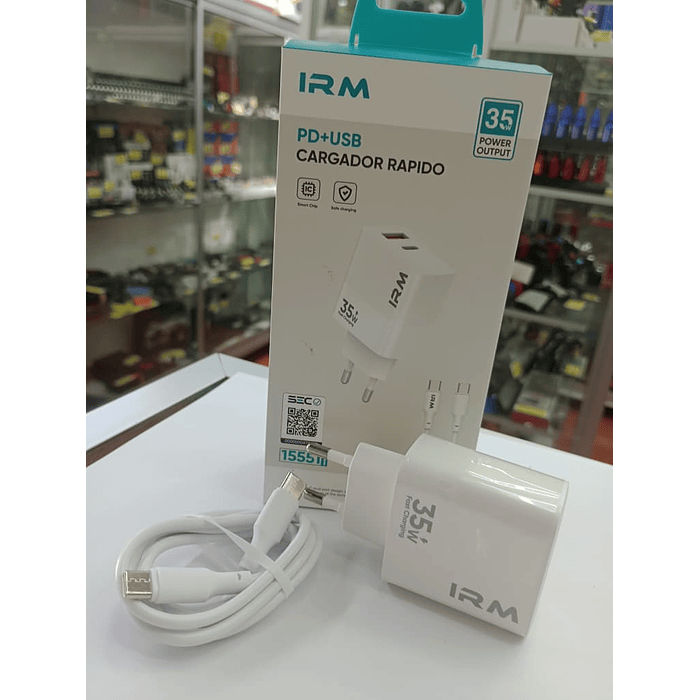 💥Oferta liquidacion💥 Cargador de auto tipo C USB con cable tipo C a C 35w 6