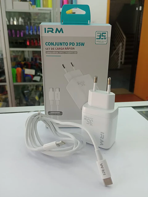 Cargador de auto tipo C USB con cable tipo C a C 35w