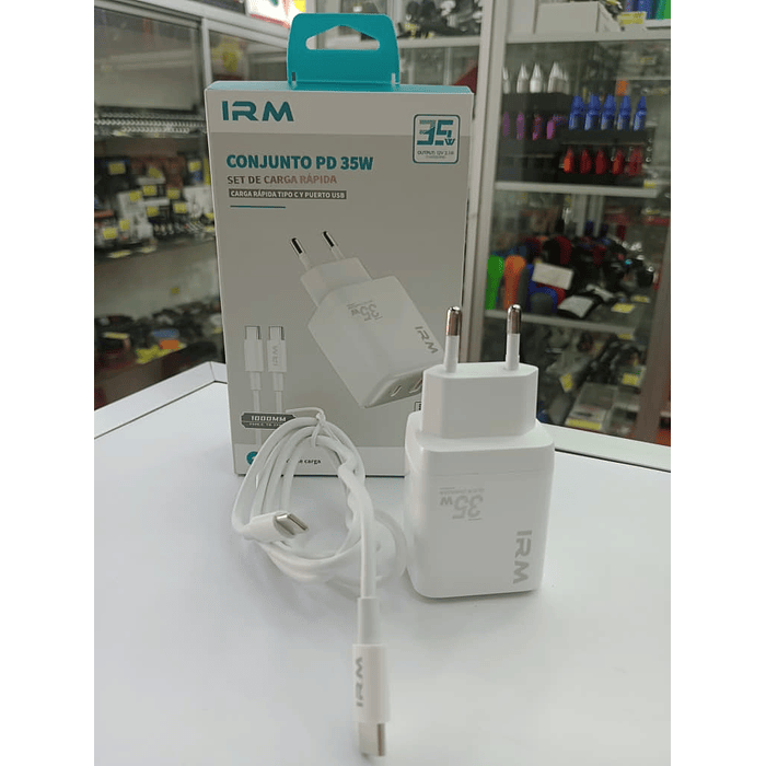 💥Oferta liquidacion💥 Cargador de auto tipo C USB con cable tipo C a C 35w 3