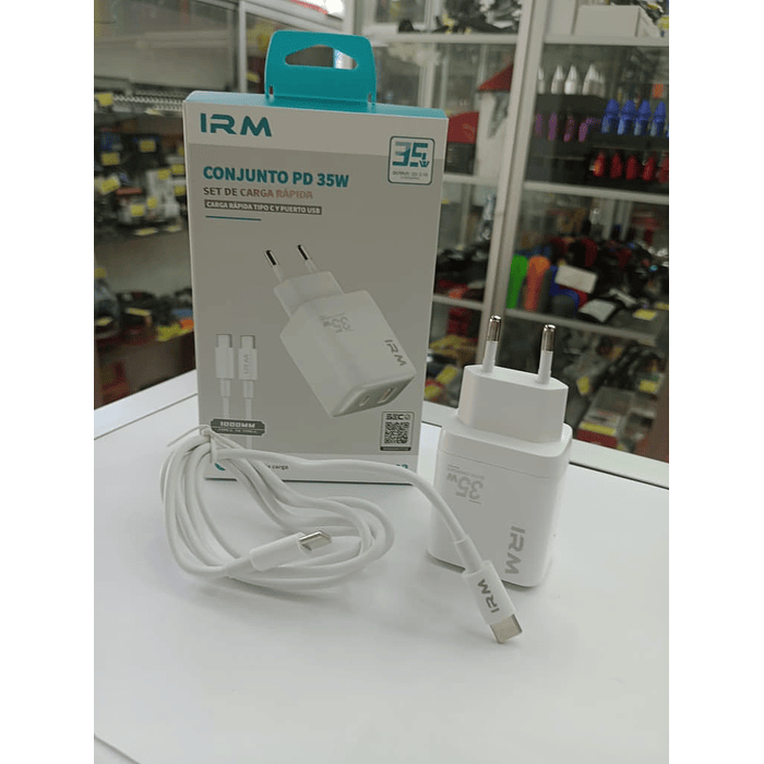 💥Oferta liquidacion💥 Cargador de auto tipo C USB con cable tipo C a C 35w 4