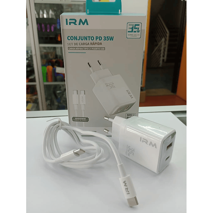 💥Oferta liquidacion💥 Cargador de auto tipo C USB con cable tipo C a C 35w 5