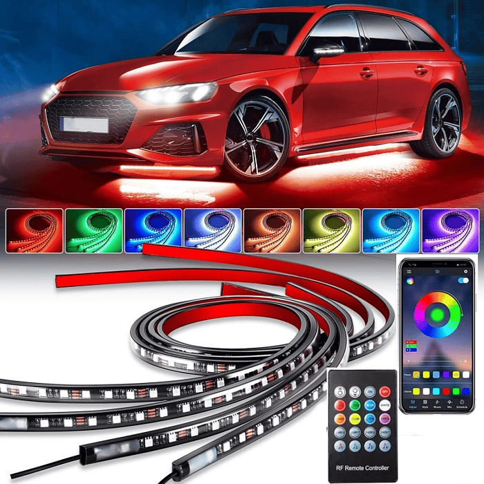 Luz LED Multicolor efecto arcoiris para Auto - ¡Ilumina tu Chasis y Transforma tu Vehículo! 16