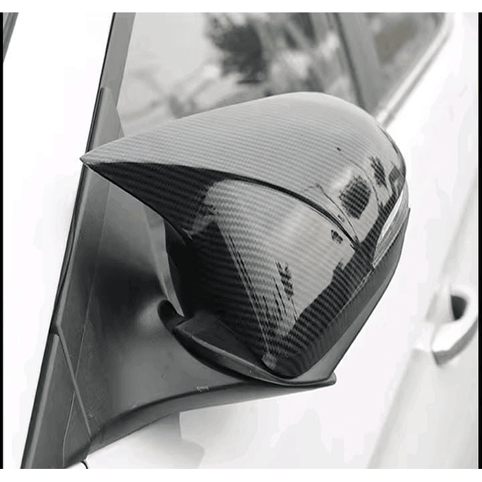 🚗💯Oferta especial 🌟  Tapas Espejos Carbono para Hyundai Elantra 2017-18 / Accent 2018-23  I30 2017 a 2023 con luz  Intermitente 9