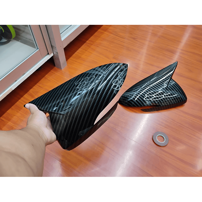🚗💯Oferta especial 🌟  Tapas Espejos Carbono para Hyundai Elantra 2017-18 / Accent 2018-23  I30 2017 a 2023 con luz  Intermitente 1