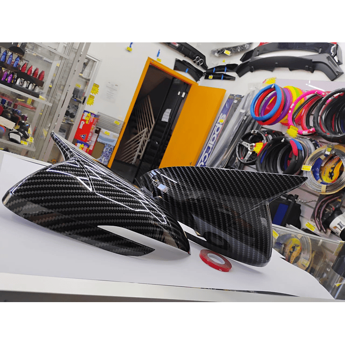 🚗💯Oferta especial 🌟  Tapas Espejos Carbono para Hyundai Elantra 2017-18 / Accent 2018-23  I30 2017 a 2023 con luz  Intermitente 3