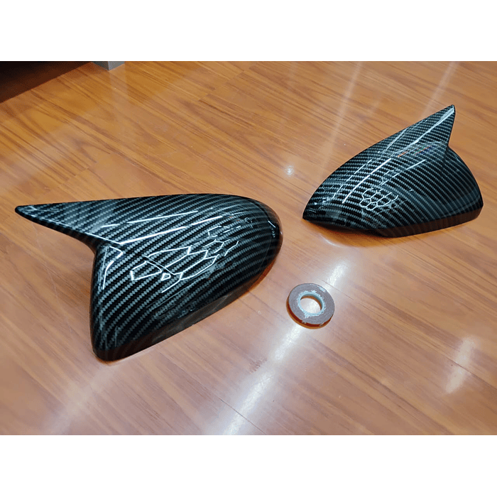 🚗💯Oferta especial 🌟  Tapas Espejos Carbono para Hyundai Elantra 2017-18 / Accent 2018-23  I30 2017 a 2023 Sin Intermitente 1