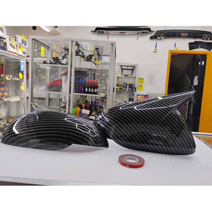 🚗💯Oferta especial 🌟  Tapas Espejos Carbono para Hyundai Elantra 2017-18 / Accent 2018-23  I30 2017 a 2023 Sin Intermitente 3