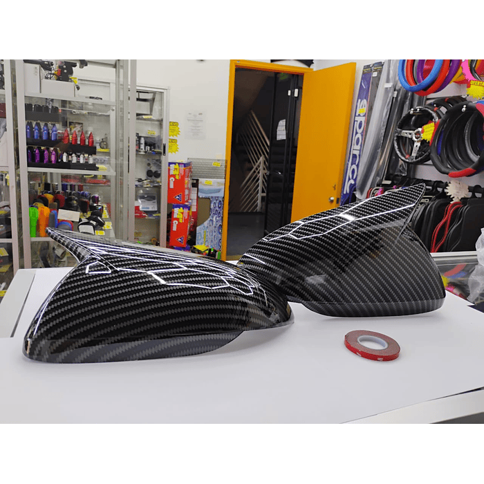 🚗💯Oferta especial 🌟  Tapas Espejos Carbono para Hyundai Elantra 2017-18 / Accent 2018-23  I30 2017 a 2023 Sin Intermitente 4