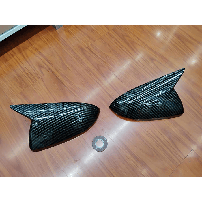 🚗💯Oferta especial 🌟  Tapas Espejos Carbono para Hyundai Elantra 2017-18 / Accent 2018-23  I30 2017 a 2023 Sin Intermitente 5