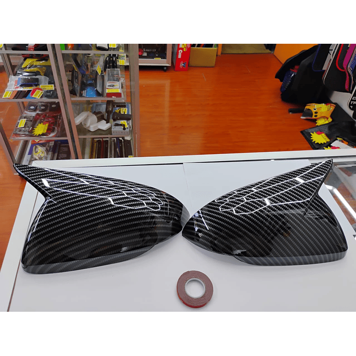 🚗💯Oferta especial 🌟  Tapas Espejos Carbono para Hyundai Elantra 2017-18 / Accent 2018-23  I30 2017 a 2023 Sin Intermitente 9