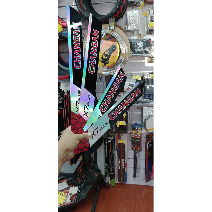 ¡Oferta de liquidación! 🚗💨 Cubre Zócalos / Pisadera Multifunción en Acrílico Protector para Autos Universal CHANGAN x7plus  8