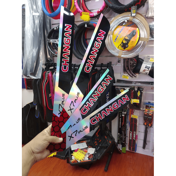 ¡Oferta de liquidación! 🚗💨 Cubre Zócalos / Pisadera Multifunción en Acrílico Protector para Autos Universal CHANGAN x7plus  9